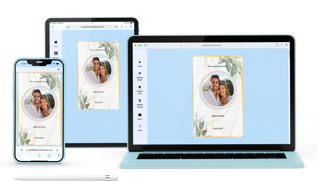 Wedding Website Theme RSVP0014